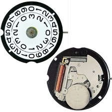 23.9mm Big Date @3 3 Hands Quartz Watch Movement with Stem&Battery For Ronda 509