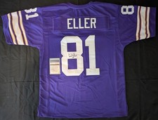 Carl Eller Minnesota Vikings NFL Original Autographed Jerseys for