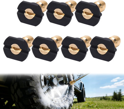 Pressure Washer Tips 7-Pack, 1/4'' Quick Connect Power Washer Soap Nozzles, 65° B