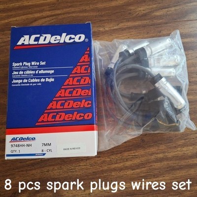 8 Sets OEM GM Spark Plug Wire Set with Heat Shields Original Equipment 9748HH