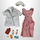 Barbie: VINTAGE CANDY STRIPER Outfit #889 soap, kleenex, hat, water, shoes, cup