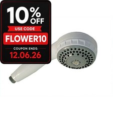 Image of Aqualisa Varispray White 3 Spray Mode Handset Shower Head Modern Round 215020