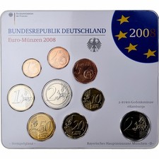 [#1511079] Germany, 1 Cent to 2 Euro, Hambourg, 2008, Munich, MS