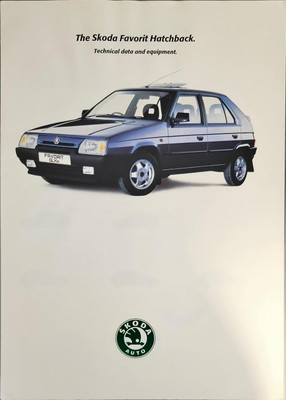 Skoda Favorit Technische Daten & Ausstattungsprospekt 1994