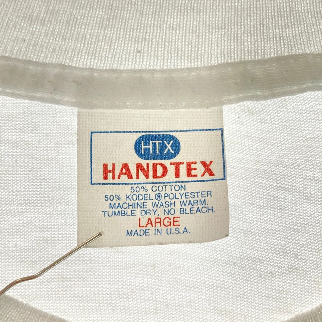 HANDTEX THE ROLLING STONE Van T-Shirt 90s Vintage White/Red S-XL Crew Neck image 7