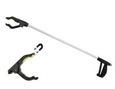 Pinza Prendi Oggetti 76cm in Ferro Verniciato - Braccio Estensibile con Gomma An