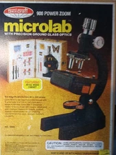 Skillcraft 900 Power Zoom Micro Lab Featuring All Wood Cabinet Number 4445
