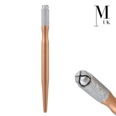 MICROBLADE UK Microblade Needle Holder - SPMU Tool - Manual Microblading Pen - Thin, Bronze