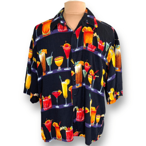 Vintage VTG 70’s 80’s Hutspah Cocktails Shirt