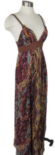 4 CATHERINE MALADRINO BAHIA PRINT SILK MAXI DRESS NWT