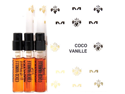 MANCERA COCO VANILLE EDP 2.0ml .06fl oz x 3 PERFUME SPRAY SAMPLES