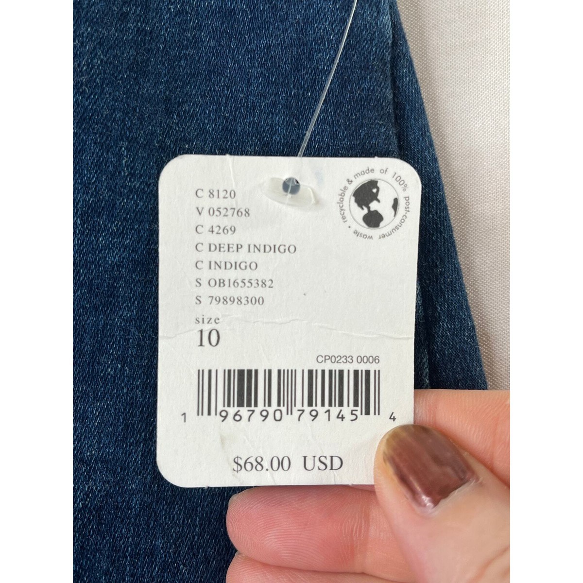 NWT We The Free Layla High Waisted front zipper denim mini skirt