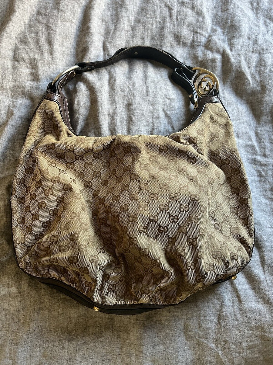 バッグ GUCCI One shoulderbag GG hobo black Gucci Black Suede GG Hobo Shoulder Bag – Rediscover Vintage