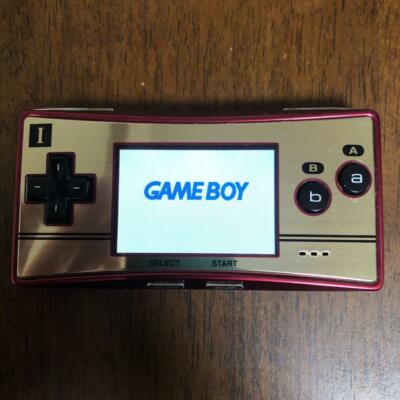 Nintendo Game Boy Micro Famicom color version body box from jAPAN