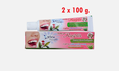 2X100 g.  Rasyan ISME Clove Toothpaste Natural Herbal With Aloe Vera Guava Leaf