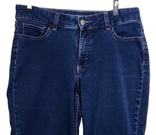 Riders by Lee Women's Dark Blue Denim Capris, Size 16 Medium