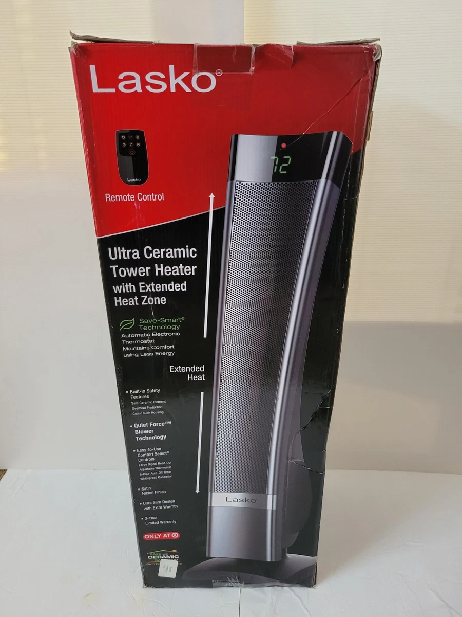 Lasko 30 in - 1,500 Watt Electric Portable Ceramic Heater with Remote  CT30710 | eBay