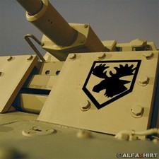 Aufkleber/Sticker 1. ID Elch Geweih Wappen Ostpreußen Tier 8x10cm #A265