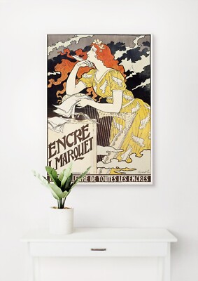 Eugène Grasset: Encre L. Marquet. Fine Art Giclée Museum Luxus Geschenk Druck