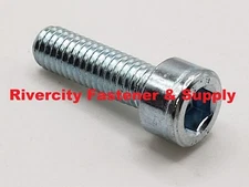 (50) M6-1.0x20mm Socket / Allen Head Cap Screw Zinc Plated Steel M6x20 mm 