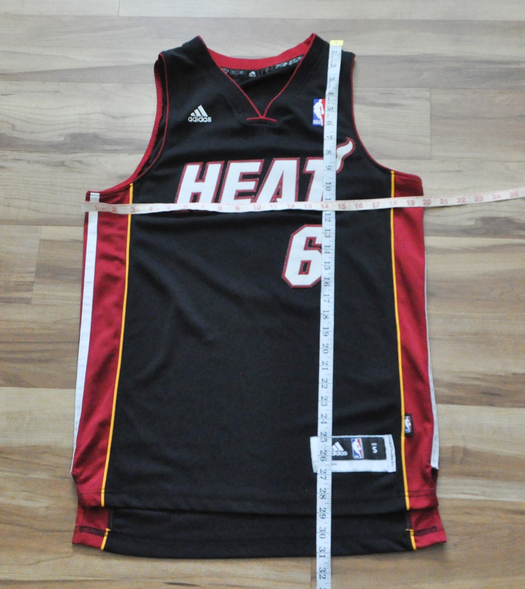 LeBron James Miami Heat Adidas Jersey Swingman Black NBA Sewn Men