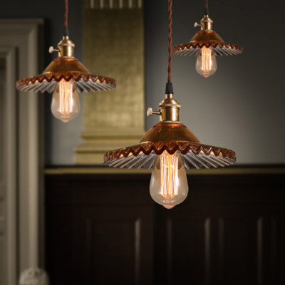 Vintage Glass Loft Pendant Lamp Coffee Bar Lights Fixtures Chandeliers
