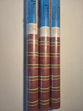 3 ROLLS Parkview Designs Wallcovering Pattern 56 sq ft Each SEALED NOS MATCHING 
