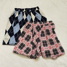 Lot Of 2 Shein Mini Skirts Youth Girl Multicolor Size 8y- 10Y Plaid Argyle