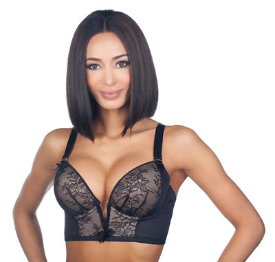 Gossard Retrolution Longline Deep Plunge Vintage Padded Stylo Bra 8515 MSRP $76