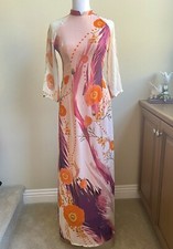 Ao Dai Vietnamese Without Pants. Voan Tơ 4 Tà .Size M L . Final Sale