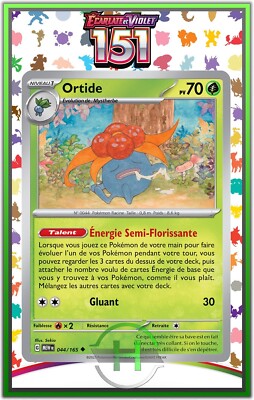 Ortide - EV3.5:151 - 044/165 - Französische Pokemon Karte Neu