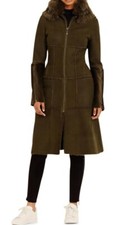 Amanda Wakeley Shearling Sheepskin Coat Uk10 Us6 Rrp £2995