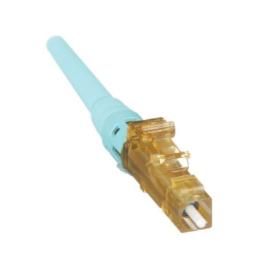 Panduit FLCSMCXAQY Simplex LC Fiber Optic Connector Multimode (OM3/OM4/OM5) Aqua