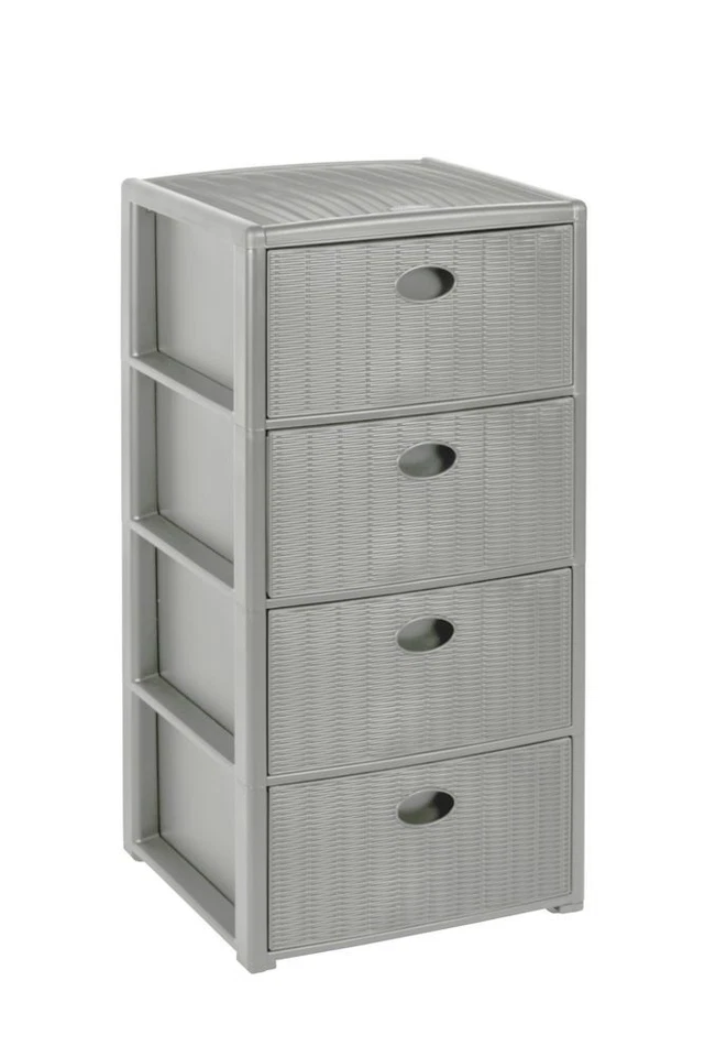 Schubladenwagen Rollwagen Schubladenschrank Schrank Badschrank Badregal Rattan