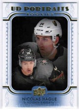 19/20 2019 UD SERIES 2 NICOLAS HAGUE P-76 PORTRAITS ROOKIES BLUE 25 VEGAS KNIGHT