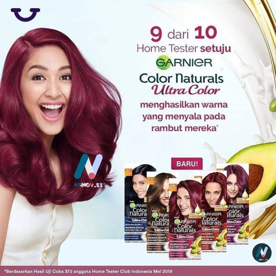Tinte para el cabello GARNIER todo color natural brillante aguacate aceite de oliva vegano larga duración 105 ml Foto 4 de 4
