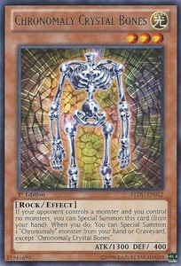Chronomaly Crystal Bones - REDU-EN012 - Rare - 1st Edition x3 - Lightly Played