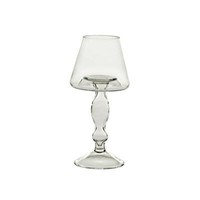 Windlicht Teelichthalter KerzenstäNder Leuchter Klara 23,5Cm Klar Glas