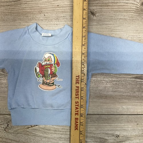 Vintage Kids 1982 Scoa Ind.,inc. Nortog Made In The USA Santa Sweatshirt 3t - Picture 16 of 16