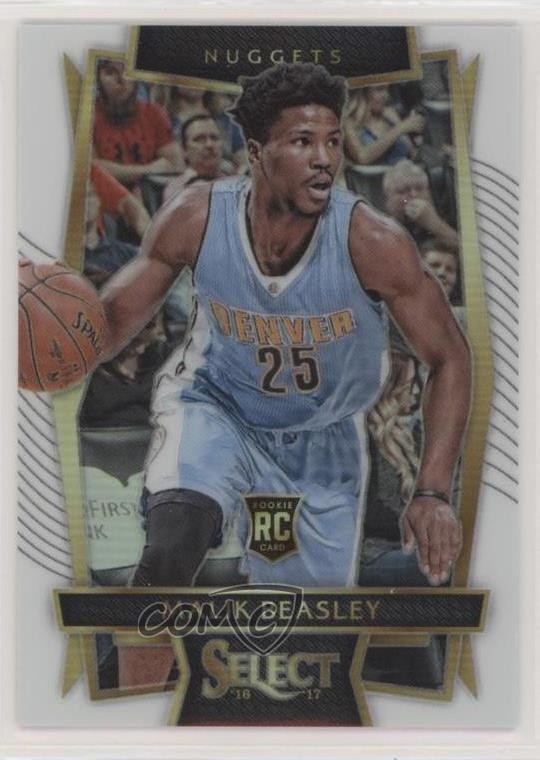 2016-17 Panini Select Concourse White Prizm 122/149 Malik Beasley #56 s7f