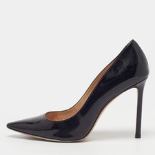 Jimmy Choo Romy Size 39 Black Patent Leather Pumps