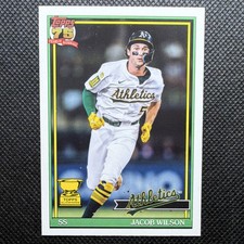 2026 Topps Series 1 1991 Insert Jacob Wilson Athletics #T91-77