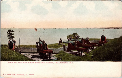#ad #ad Postcard View of the Bay from Fort McHenry Baltimore Maryland $6.00