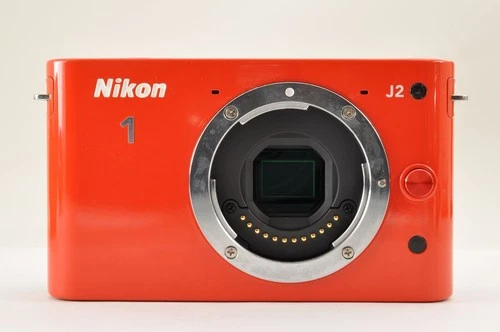 Rare! [Top Mint+] Nikon 1 J2 Orange Digital Camera W zoom Lens Kit US OR Stock image 2
