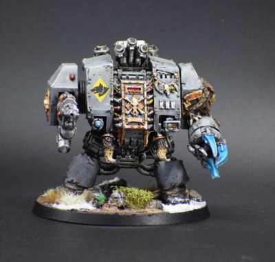 Space Wolves Bjorn the Fell Handed Dreadnought pro painted WH 40k