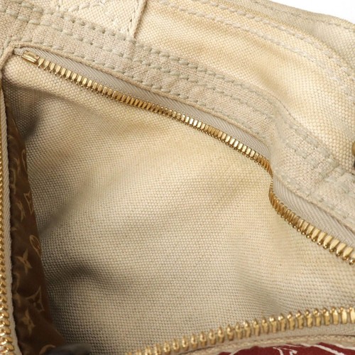Louis Vuitton Cruise Line Globe Shopper GM Tote Bag Red Canvas M95110 Large - Picture 8 of 8