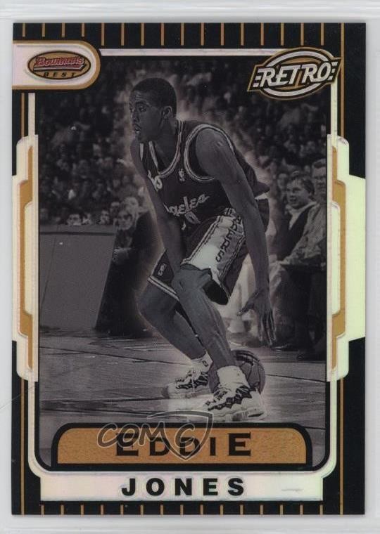 1996-97 Bowman's Best Retro Refractor Eddie Jones #TB9 04lf