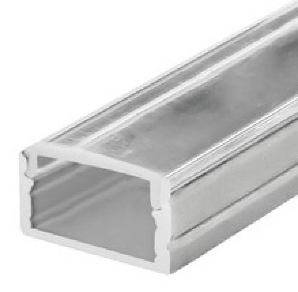 LED Tape Clear Profile For 19mm x 12.5mm 2m Diffuser Surface-Mount Integral