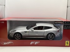 Hotwheels 1:18 Scale Ferrari FF - Silver Diecast Model Car Mint Condition Rare