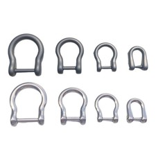 D Shape D Hook Screw in Shackles Semicircle D Rings for DIY Leather